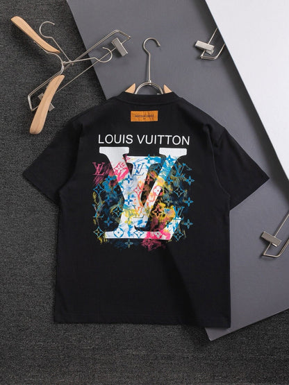 Camiseta bordada con estampado colorido