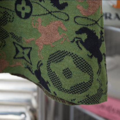 Camiseta de punto de camuflaje