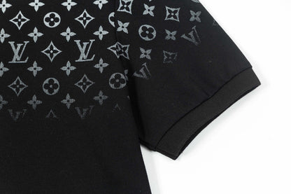 Polo con estampado completo degradado