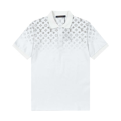 Polo con estampado completo degradado