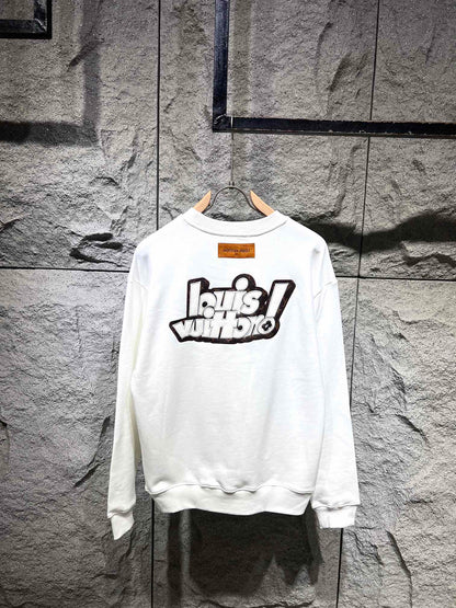Sweat-shirt imprimé tendance devant et derrière