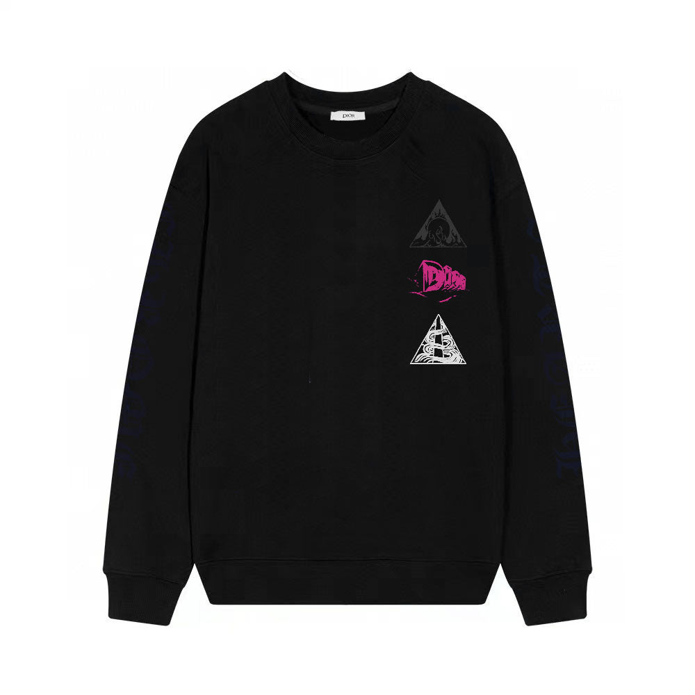 Sweat-shirt à imprimé triangulaire
