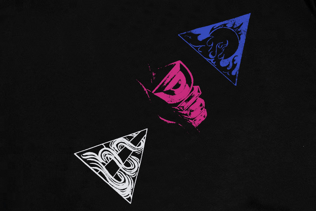 Sweat-shirt à imprimé triangulaire