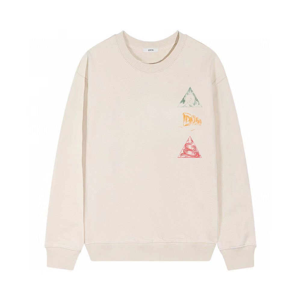 Sweat-shirt à imprimé triangulaire