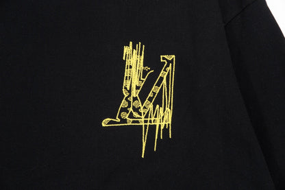 Sweat-shirt imprimé jaune