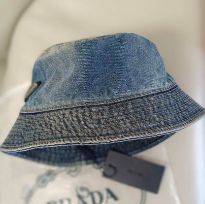 Sombrero de pescador de mezclilla con patrón clásico