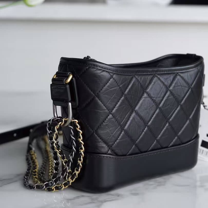 Bolso clásico con estampado acolchado de rombos