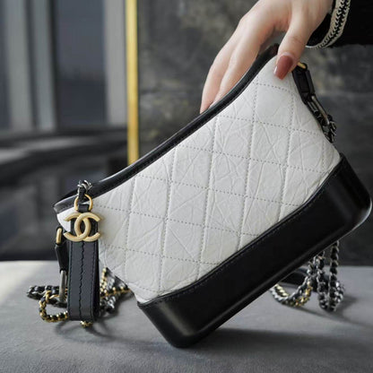 Bolso clásico con estampado acolchado de rombos