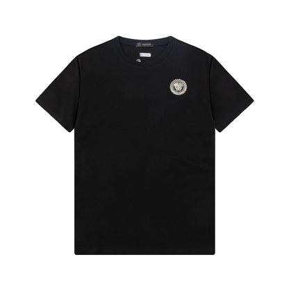 Camiseta con bordado de rostro humano