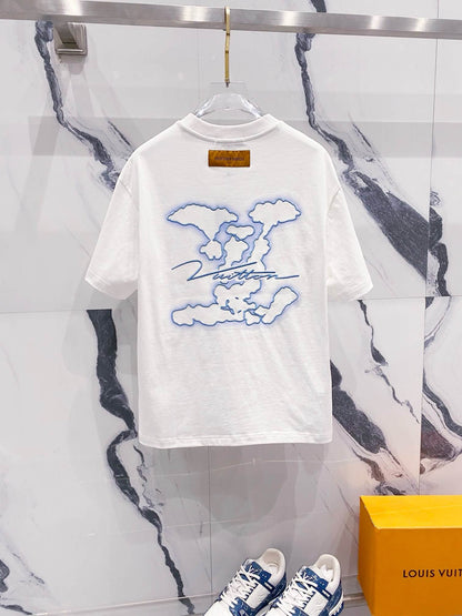 Camiseta bordada con inyección de tinta