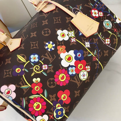Bolsa de almohada con estampado floral de grafiti de moda