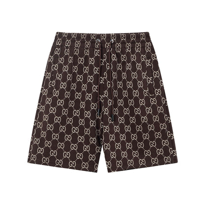 Pantalones cortos clásicos con estampado completo de doble G