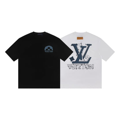 Camiseta con parche de mezclilla bordado 2025