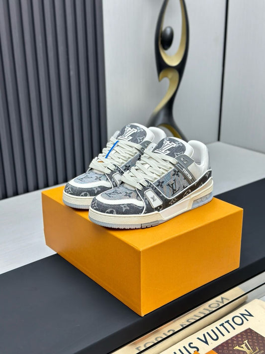 Gray All-Over Jacquard Sneaker