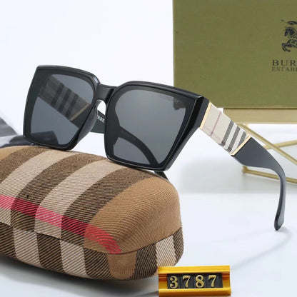 Gafas de sol clásicas cuadradas a cuadros