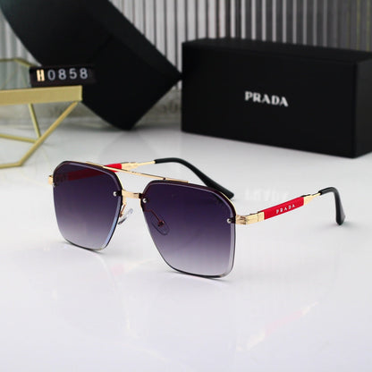 Gafas de sol con montura fina dorada