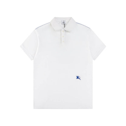 Camiseta polo con bordado de caballo de guerra en la cintura