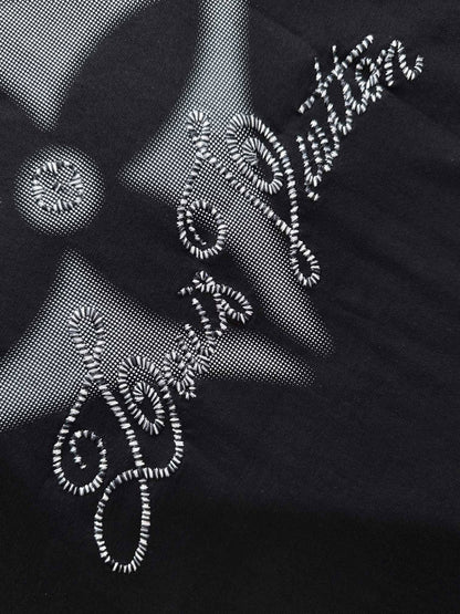 Nouveau t-shirt tendance brodé