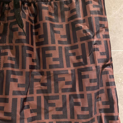 Letter F All-Over Print Swim Trunks