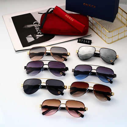 Gafas de sol de aviador con degradado