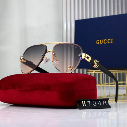 Gafas de sol de aviador con degradado
