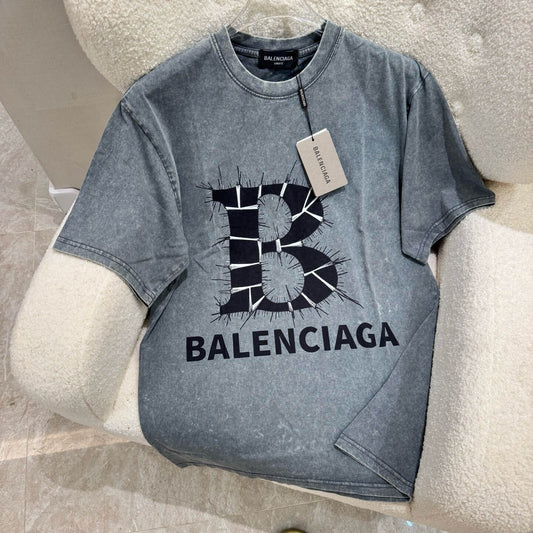 Distressed Letter B T-Shirt