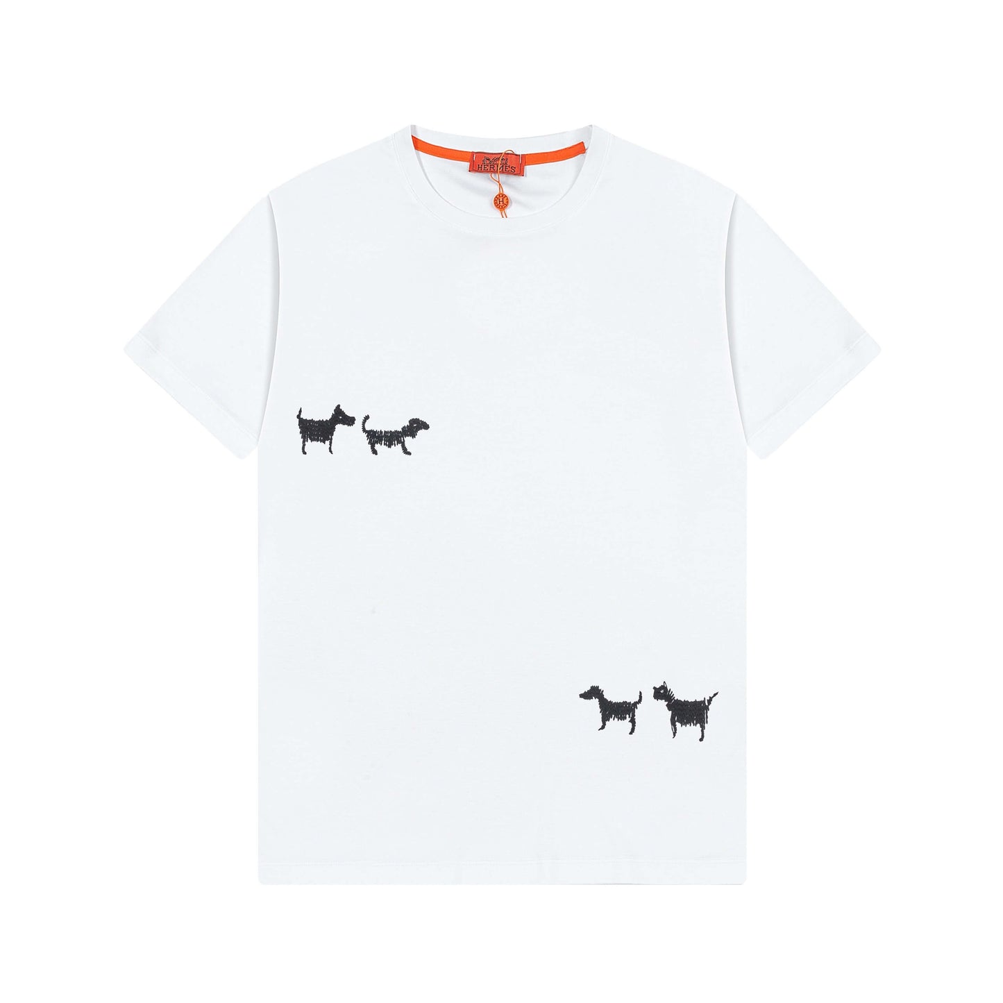Camiseta con bordado de perro
