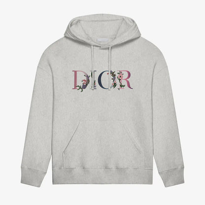 Sudadera con capucha y estampado de flores