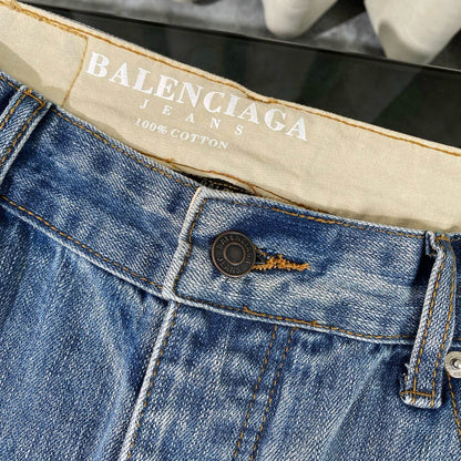 Red Embroidered Jeans