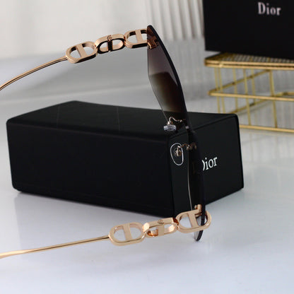 Gafas de sol con diseño de cadena sin marco