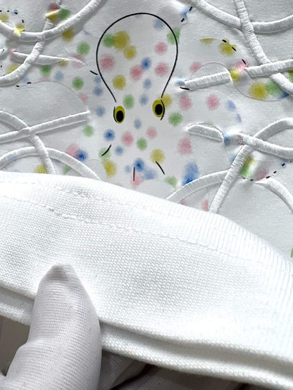 Camiseta con bordado de pulpo