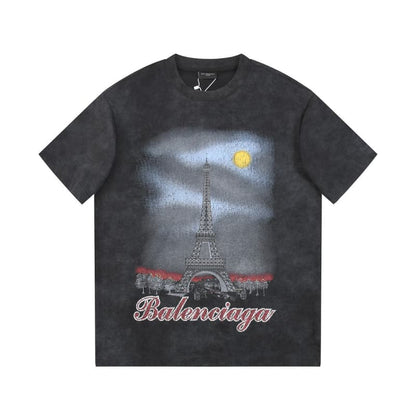 Night Tower Tie-Dye T-shirt