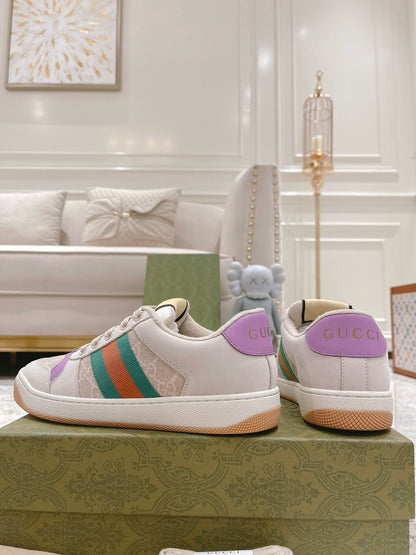Blue and Red Stripe Sneakers
