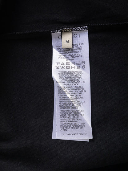Camiseta con bordado de doble G en el pecho
