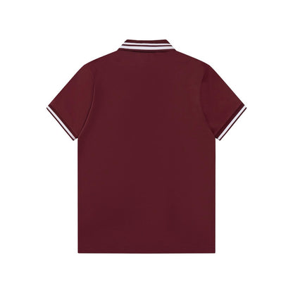 Camiseta polo con bordado de letras