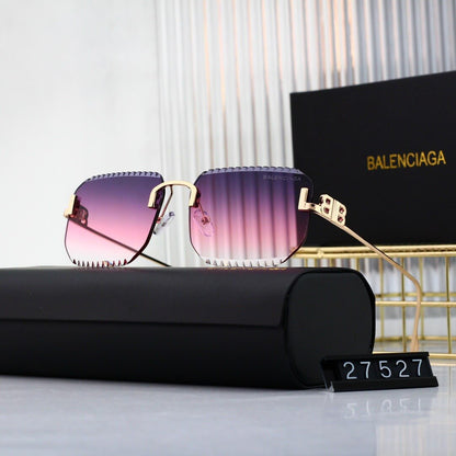 Exquisitas gafas de sol cuadradas sin marco