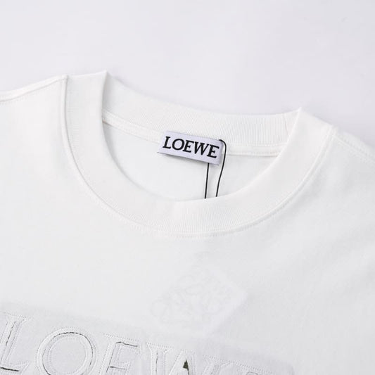 Hand-Cut Applique Embroidered T-Shirt