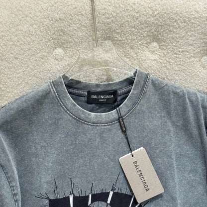 Distressed Letter B T-Shirt