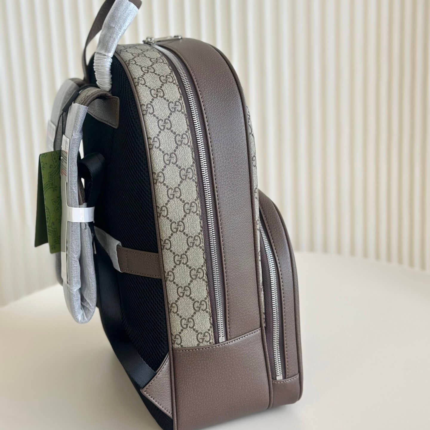 Sac à dos en toile et cuir