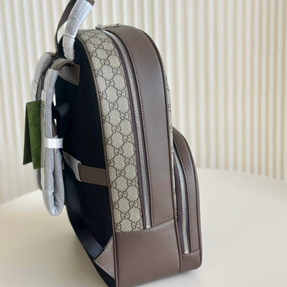 Sac à dos en toile et cuir