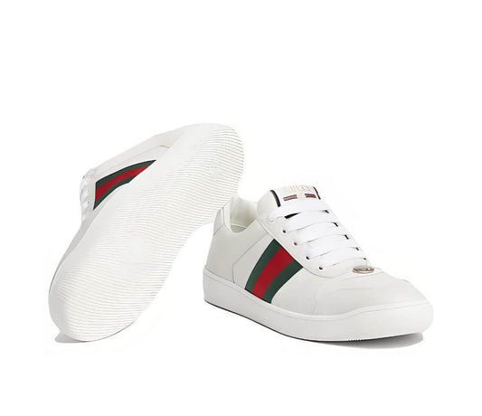Red and Green Stripes Sneakers