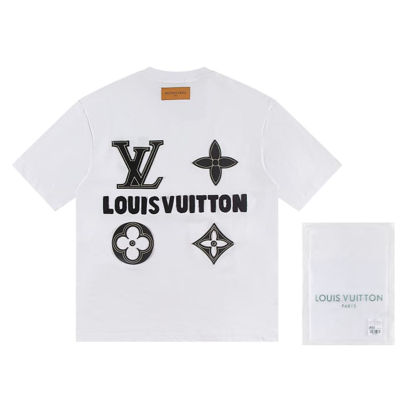 Chenille Patchwork Embroidered Tee