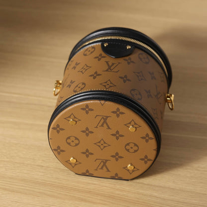 Bolso de cubo de cuero de estilo británico de moda