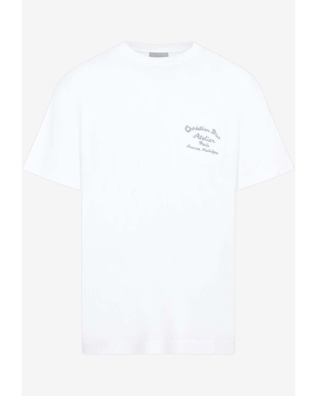 Camiseta blanca de cuello redondo 
