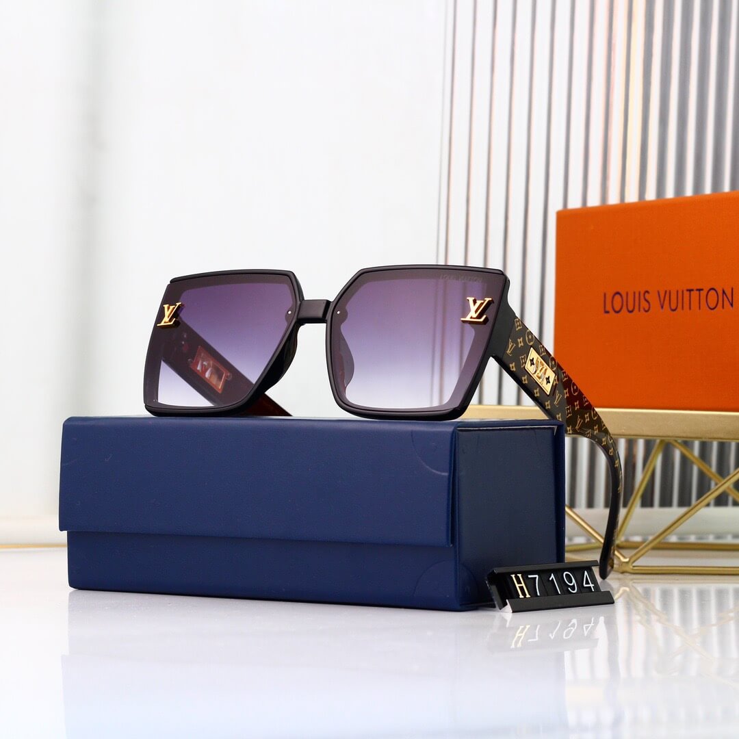 Gafas de sol retro con montura grande y patillas estampadas