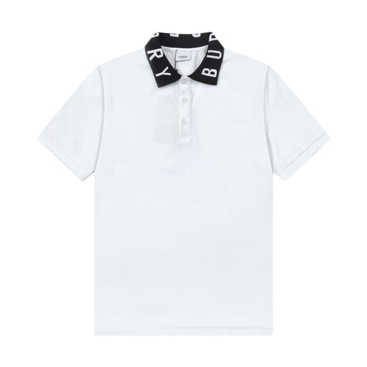 Polo à lettres encolure
