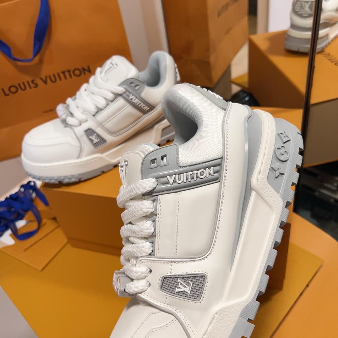 Height-Increasing Gray and White Sneakers