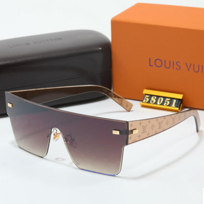 Gafas de sol de una pieza con letras geniales