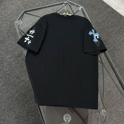 Denim Patch Embroidery T-Shirt