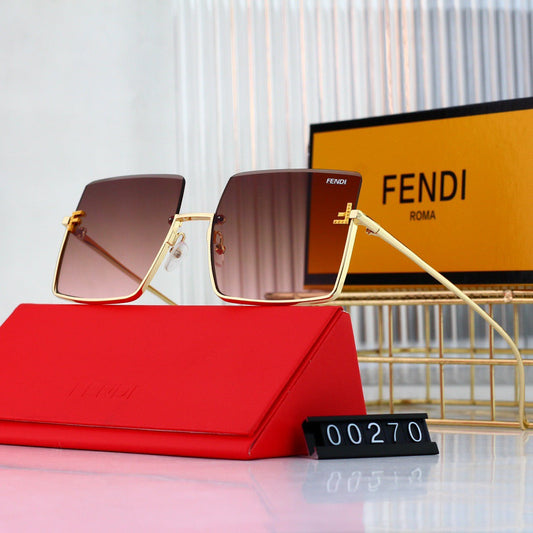 Lunettes de soleil surdimensionnées à demi-cercle minimalistes